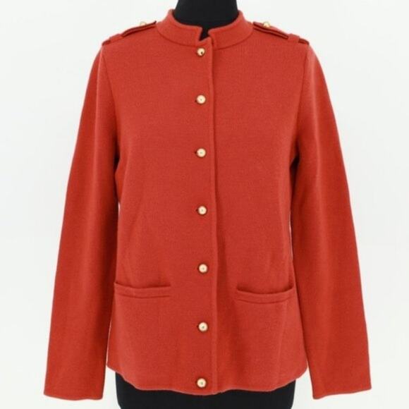 Talbots Military Hiland Merino Blend‎ Sweater Jacket plus size X New Petite - Picture 5 of 11